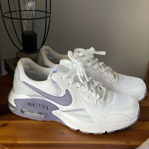 Nike Women's Air Max White and Lavender Sneakers